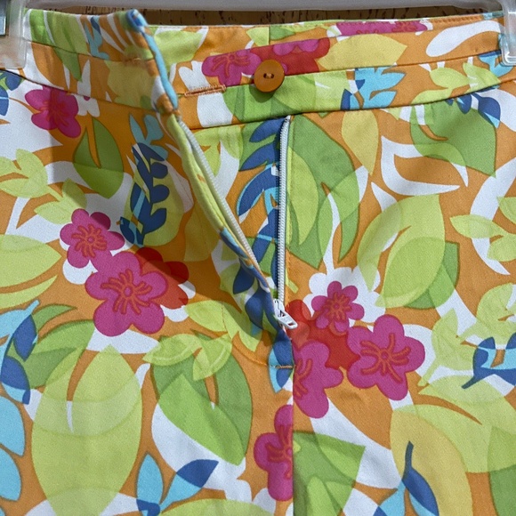 Sigrid Olsen Women’s Vibrant Multi Floral Print Athleisure Sports Pants Sz-8 - Picture 5 of 6